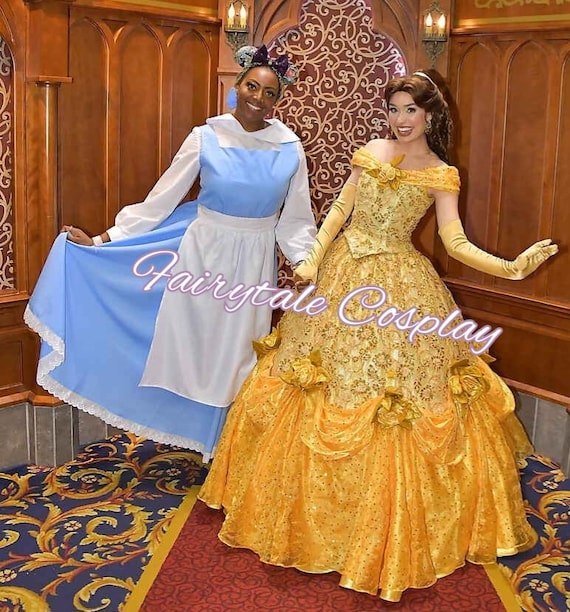 La Belle et la Bête Belle, robe cosplay Disney Adultes Déguisement  princesse, cosplay Disney - Etsy France