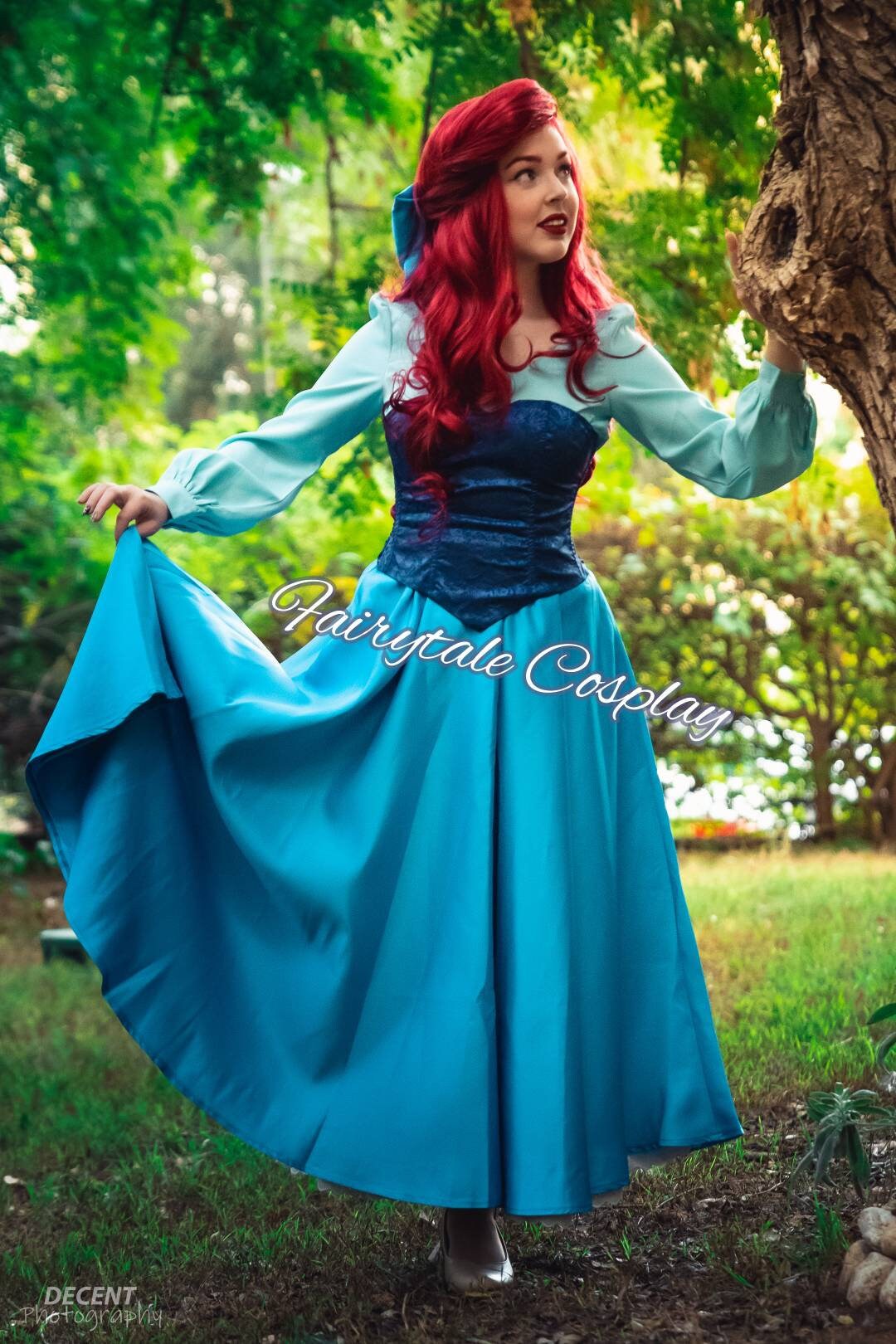 Disney fille vêtements princesse petite sirène Ariel robe d'été enfants  Cosplay Costume enfants carnaval robe de fête d'anniversaire 