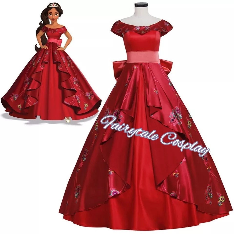 Amazon.com: Elena of Avalor Classic Ball Gown Girls' Costume (6 Years, Red)  : Clothing, Shoes & Jewelry