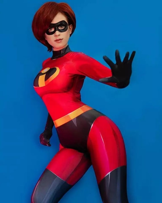 Disfraz de Cosplay de Incredibles Elastigirl Adultos de elastigirl Disfraz de Cosplay de Incredibles Elastigirl Adultos