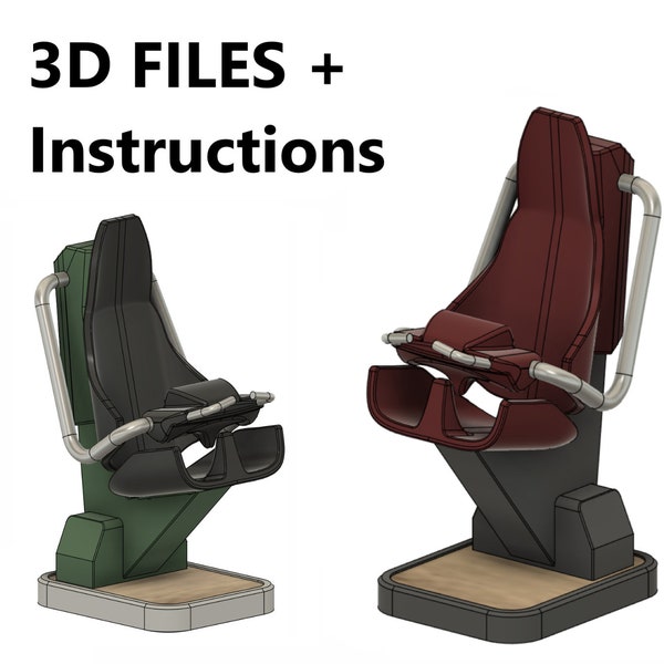 3D printed Rollercoaster seats STL files | Instructions | suitable for FDM