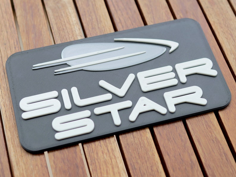 Several Rollercoaster 3D signs Fridge magnet Themepark Logos Silver Star