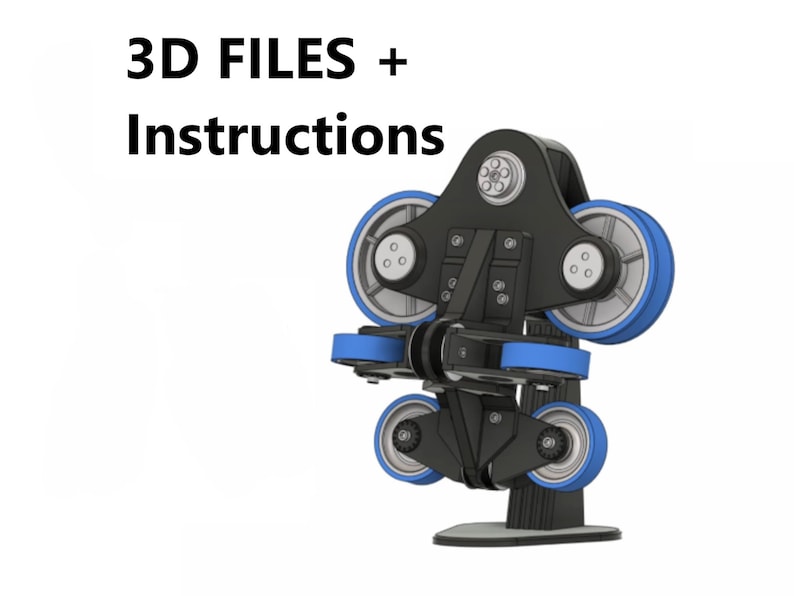 3D printed Rollercoaster wheels STL files Instructions suitable for FDM image 1