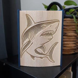 Shark Book Folding Pattern - Cut and Fold