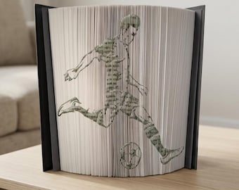 Soccer Player Book Folding Pattern - Cut and Fold
