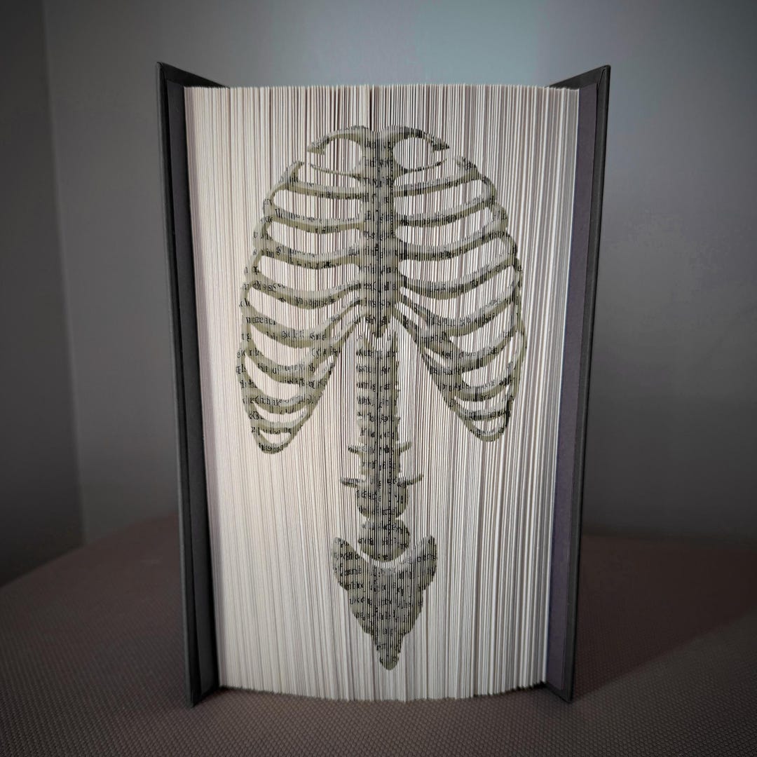 Rib Cage Book Folding Pattern - Cut and Fold - Etsy