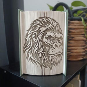 Gorilla Book Folding Pattern - Cut and Fold