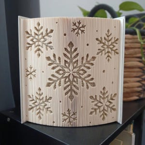 Mönster för vikbara snöflingor - Klipp och vik