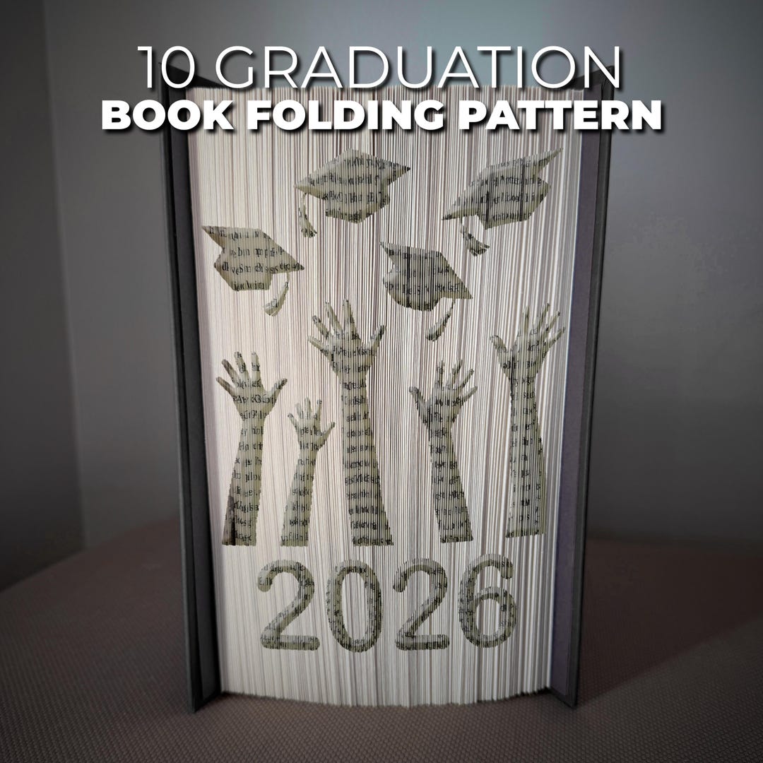Graduation Program Foldable Buy Graduation Book Folding Pattern 2026 - Cut and Fold - 10 Graduation ...