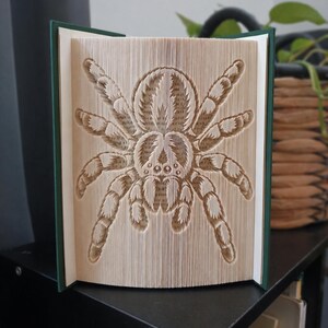 Wzór na składanie książki Tarantula – wytnij i złóż