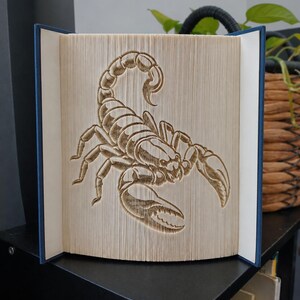 Scorpion Book Folding Pattern - Cut and Fold