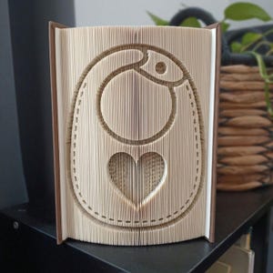 Bib Book Folding Pattern - Cut and Fold