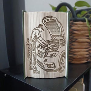 Mechanic Book Folding Pattern - Cut and Fold