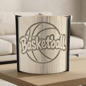 Mönster för vikbar basketbok - Klipp och vik