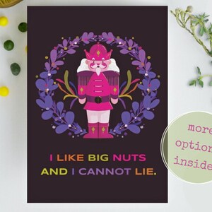 Funny Christmas Cards Set of 10 | LGBTQ Pride Holiday Cards | Snarky Adult Xmas Humor | Choose Your Pack | I Like Big Nuts | Our Gay Apparel