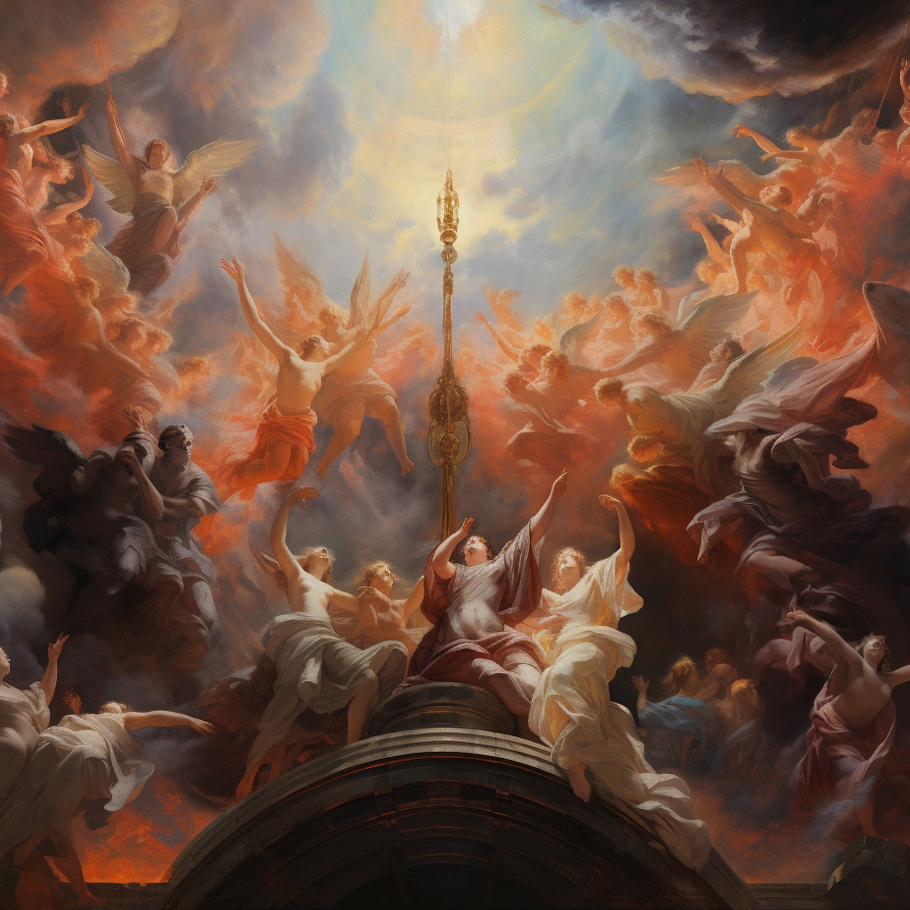 Sun Rennaisance The Birth of the Sun Wallpaper Renaissance Painting Mural Decor Peel ...