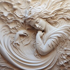 Goddess Venus Relief Wallpaper | Roman Mythology Mural Decor, Peel and Stick Nonwoven and Vinyl, Mythological Decor