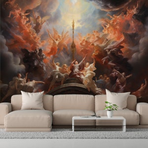 The Birth of the Sun Wallpaper - Renaissance Painting Mural Decor - Peel Stick and One Piece - Wall Art, Roman Mythology, Modern Wallpapers