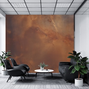 Textured Brown Wallpaper, Removable Marble Wallpaper, Living Room and Bedroom Mural Art, Peel and Stick Nonwoven and Vinyl Options