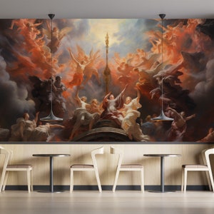 The Birth of the Sun Wallpaper - Renaissance Painting Mural Decor - Peel Stick and One Piece - Wall Art, Roman Mythology, Modern Wallpapers