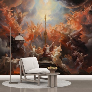 The Birth of the Sun Wallpaper - Renaissance Painting Mural Decor - Peel Stick and One Piece - Wall Art, Roman Mythology, Modern Wallpapers