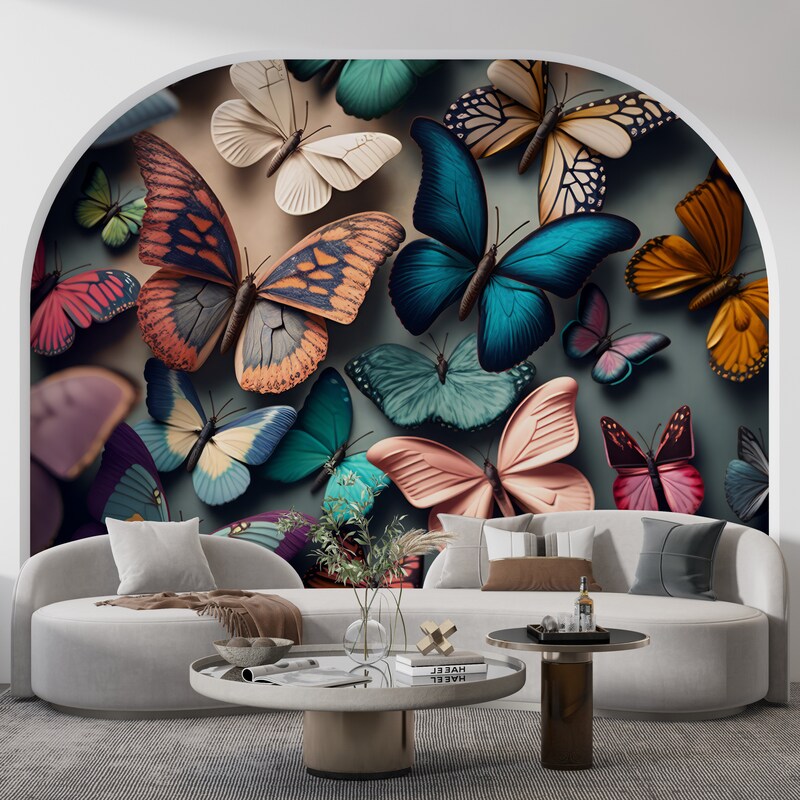Butterfly Wallpaper - Etsy