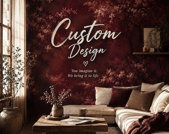 Carta da parati personalizzata, murale personalizzato, carta da parati personalizzabile, design di carta da parati personalizzata, crea la tua carta da parati