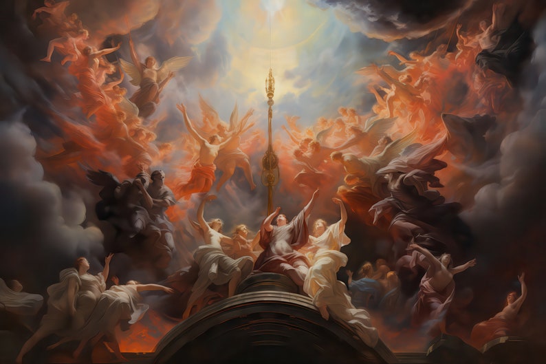 The Birth of the Sun Wallpaper - Renaissance Painting Mural Decor - Peel Stick and One Piece - Wall Art, Roman Mythology, Modern Wallpapers