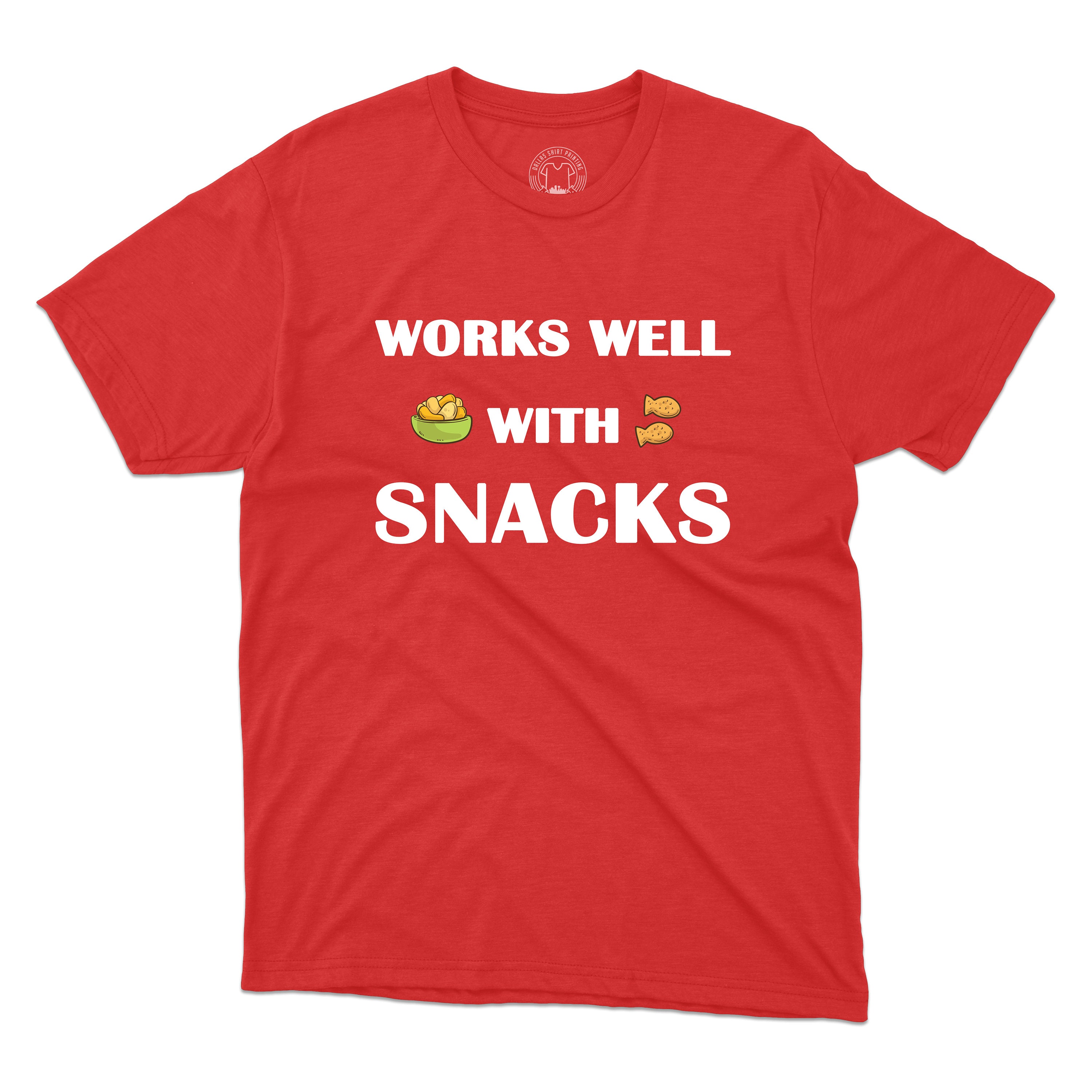 Works Well With Snacks T-shirt Funny Junk Food Shirt Junk Food - Etsy Works Well With Snacks T-shirt Funny Junk Food Shirt Junk Food - Etsy