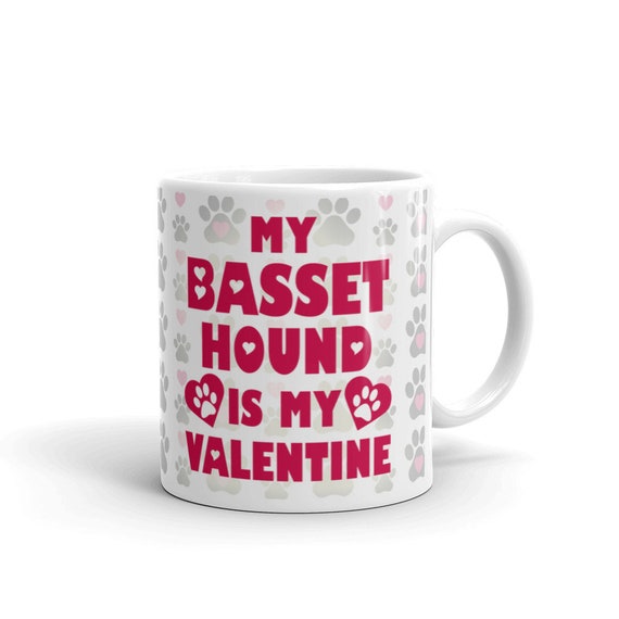 My Basset Hound is My Valentine's Day Mug Cute Dog - Etsy My Basset Hound is My Valentine's Day Mug Cute Dog - Etsy