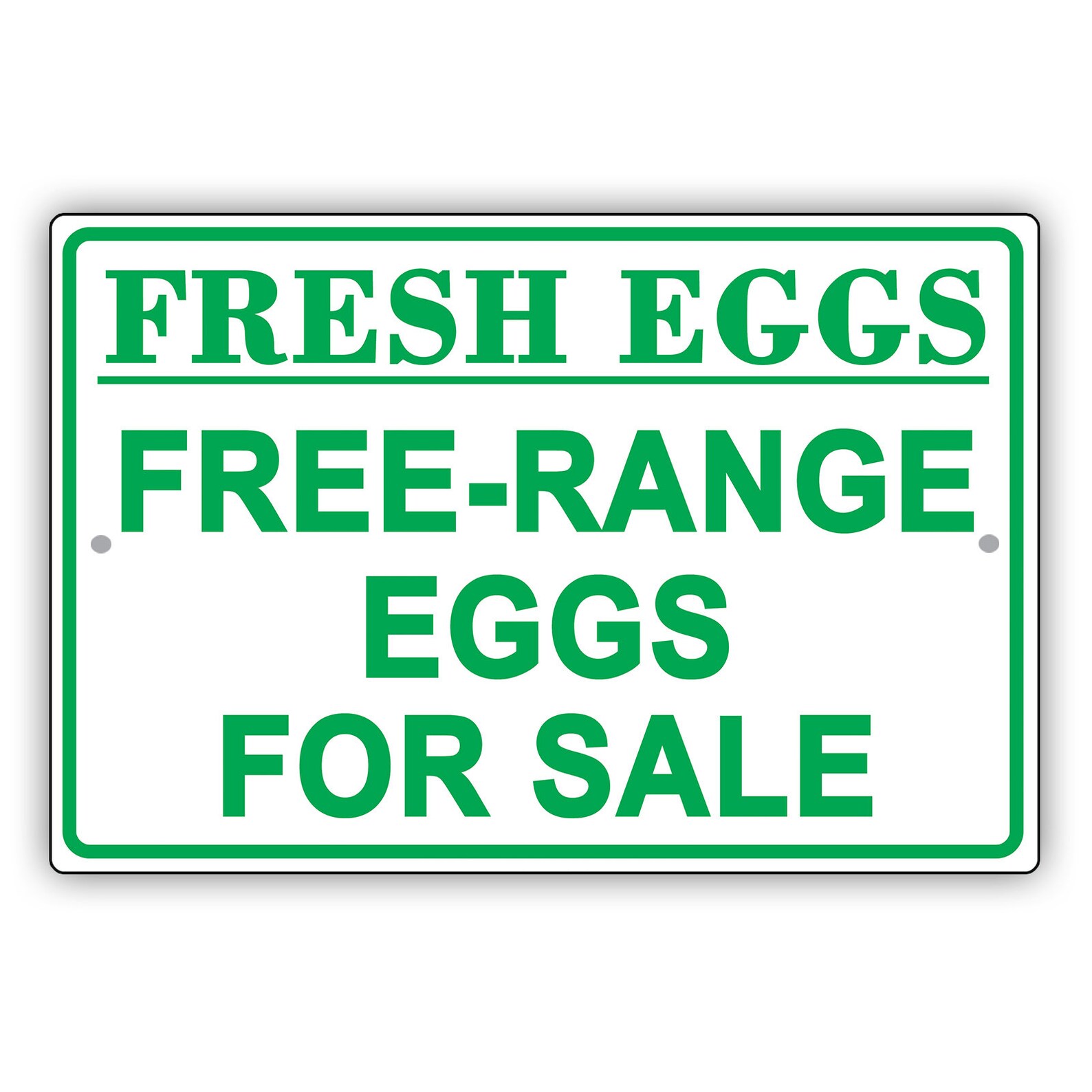 Fresh Eggs Freerange Eggs for Sale Aluminum Metal Sign Etsy