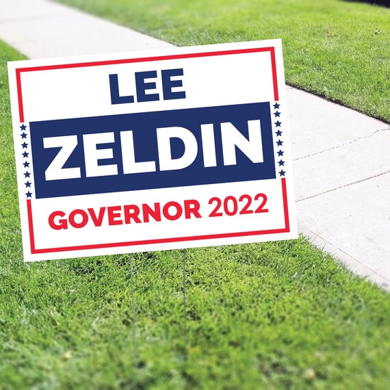 Lee Zeldin Governor 2022 Coroplast Yard Sign for Governor of Etsy India