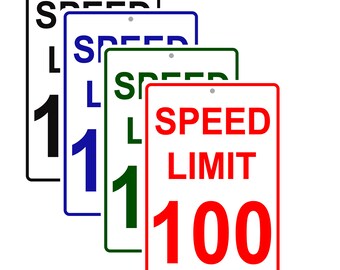 Speed Limit 100 Mph - Etsy
