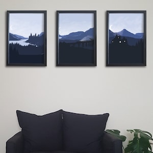 DIGITAL DOWNLOAD - Set of 3 landscapes (PORTRAIT) / Magic School / Castle / Wizarding school / Witchcraft and wizardry / Potter / Fan art