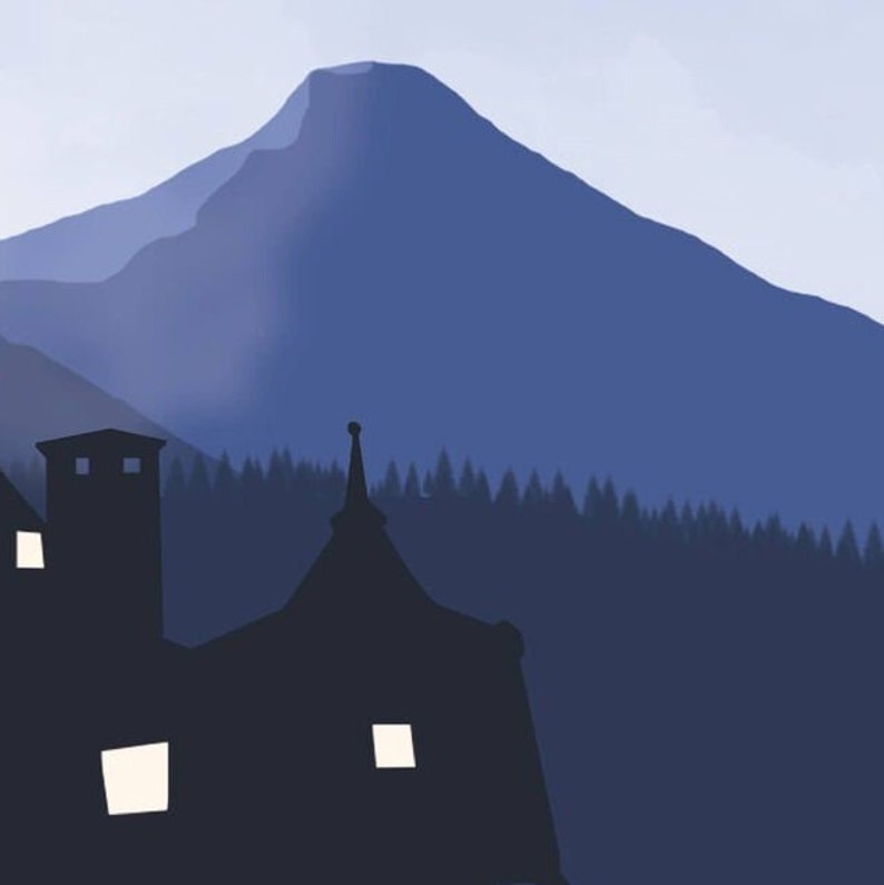 Wizarding School Trio Art Prints. / Wizard School / Witchcraft / Potter