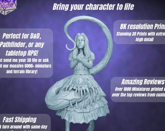 Custom 3D Printed RPG Miniatures: High-Detail Personalized Figurines for Tabletop Gamers & Collectors