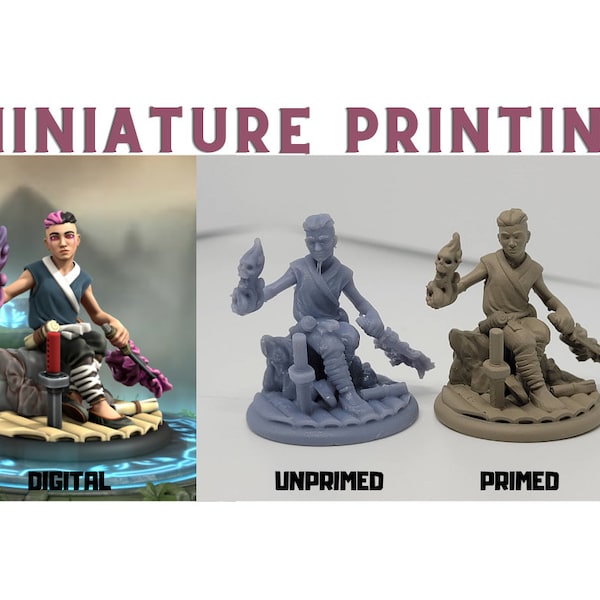 Custom 3D Printed RPG Miniatures: High-Detail Personalized Figurines for Tabletop Gamers & Collectors