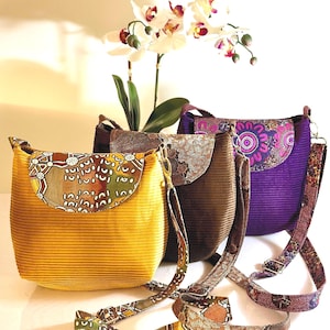 Shoulder Cross Body Bucket Bags | Handmade Canvas Fabric Everyday Women Bag