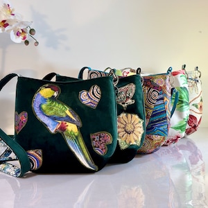 Shoulder Cross Body Bucket Bags | Handmade Canvas Fabric Everyday Women Bag