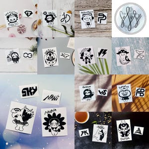 Ensemble mascotte et logo GMMTV - Autocollants en vinyle Look Khun Noo GeminiFourth / Polcasan TayNew / PondPhuwin - pour voitures - Étui mural pour ordinateur portable