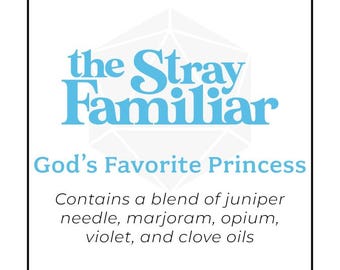 God's Favorite Princess || Handmade Fragrance Spray