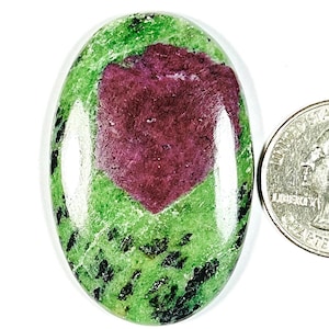 Ruby Zoisite Cabochon Loose Gemstone, AAA+ Quality Ruby Zoisite Gemstone , Top Quality Cabochon For Jewelry, 108CRT (47x31x6),mm #MU-4193