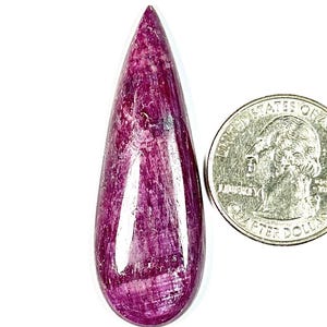 Ruby Zoisite Cabochon Loose Gemstone, AAA+ Quality Ruby Zoisite Gemstone , Top Quality Cabochon For Jewelry, 59CRT (51x18x6),mm #MU-4204