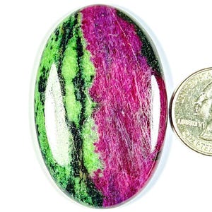 Ruby Zoisite Cabochon Loose Gemstone, AAA+ Quality Ruby Zoisite Gemstone , Top Quality Cabochon For Jewelry, 165CRT (55x36x7),mm #MU-4179