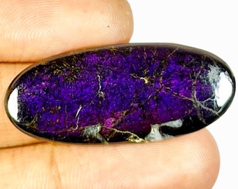 Natural Purple Purpurite Gemstone Cabochon, Designer Pendant Stone