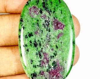 Rubin Zoisit - Rubin in Zoisit -Anyolite - Rubin Zoisit Cabochon Steine - Heilsteine Edelsteine - Rubin Stein
