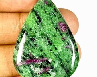 Rubin Zoisit - Rubin in Zoisit -Anyolite - Rubin Zoisit Cabochon Steine - Heilsteine Edelsteine - Rubin Stein