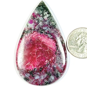 Ruby Zoisite Cabochon Loose Gemstone, AAA+ Quality Ruby Zoisite Gemstone , Top Quality Cabochon For Jewelry, 169CRT (66x40x6),mm #MU-4175