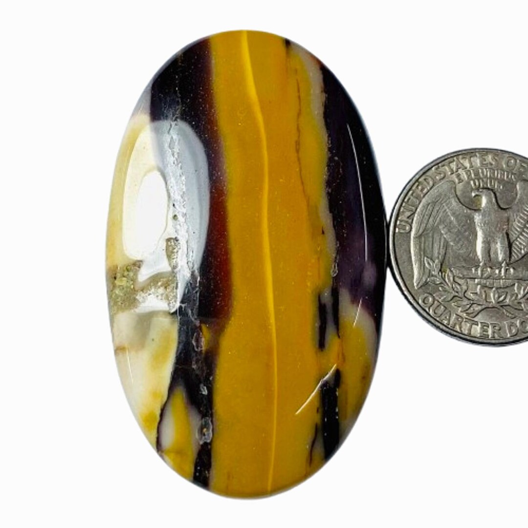 日本に Oval Jasper Mookite Natural Cabochon (56x33x6),mm 109CRT 工芸品