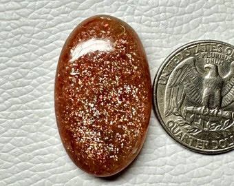 Zonnesteen Gouden Flashy Cabochon 100% Natuurlijke Zonnesteen Cabochon Losse Edelsteen Zeldzame Zonnesteen 48Crt 34x21x8MM